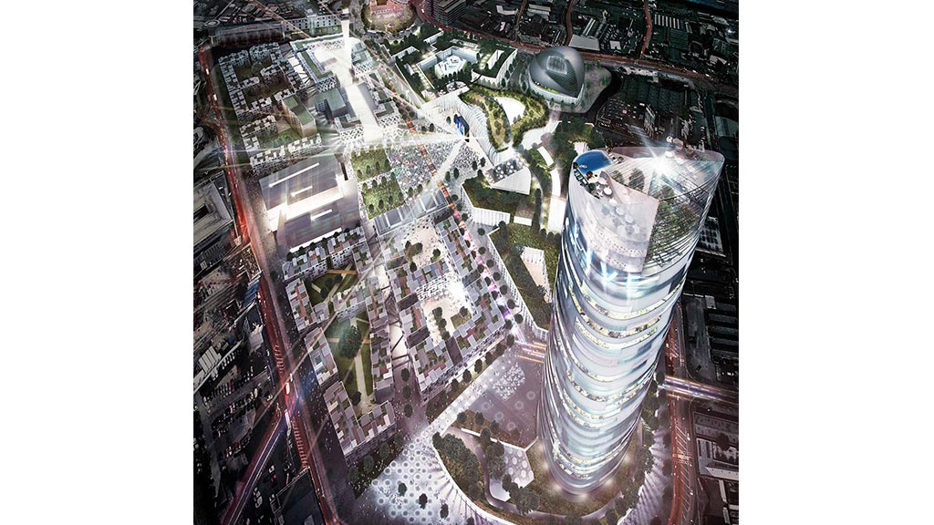 A large machine with many wires.