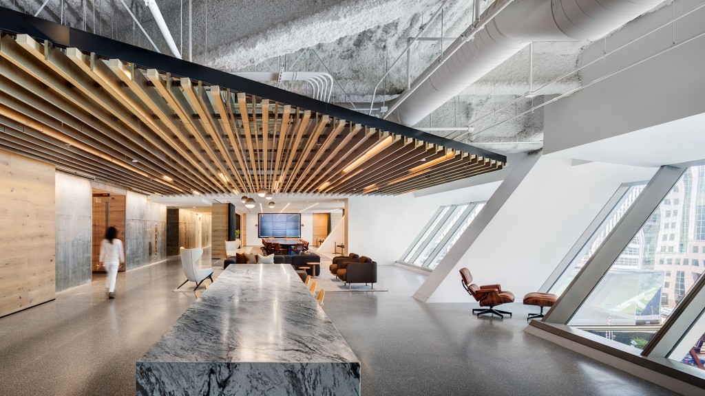 A room with a table and chairs.