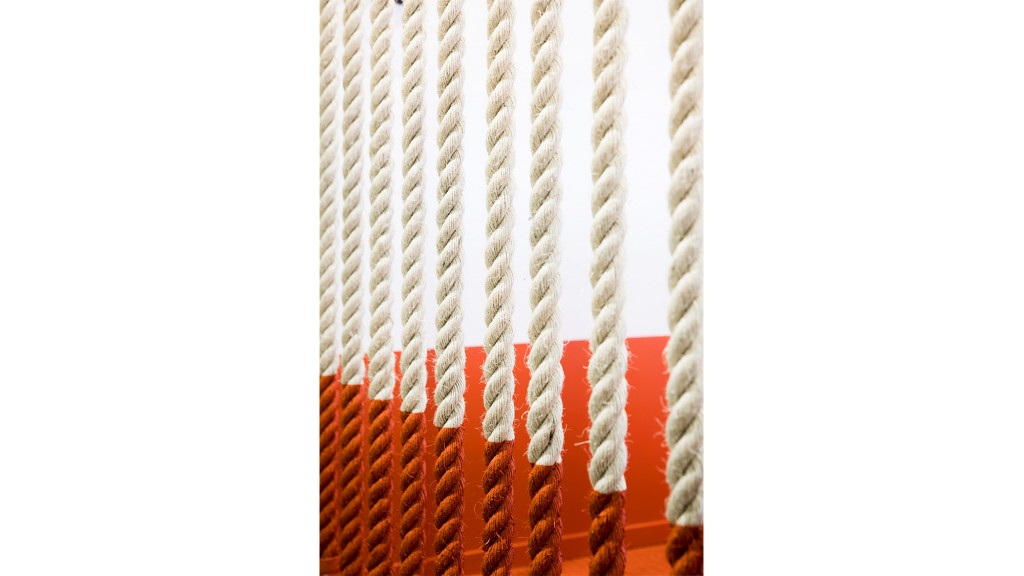 A close-up of a rope.