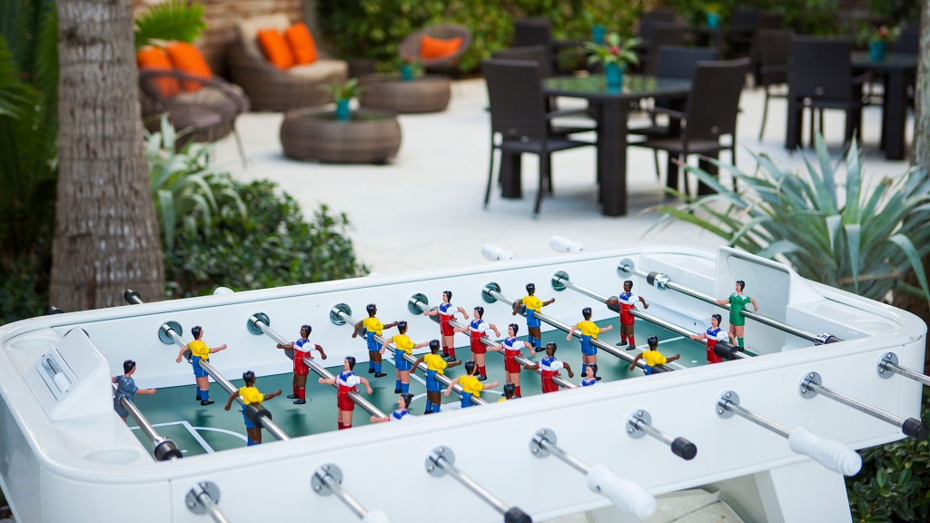 A group of toy figures on a table.