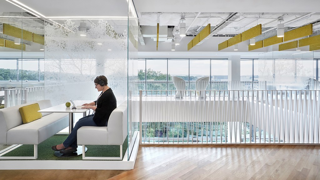 A person sitting at a table.