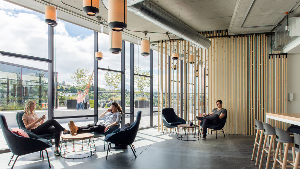 A man and woman sitting in chairs.