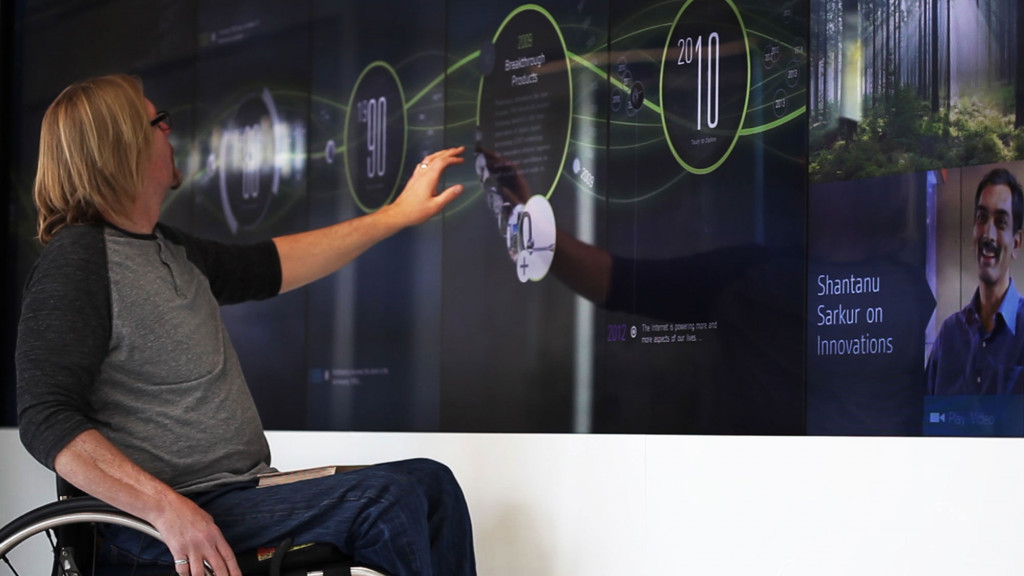 A person sitting in a chair.