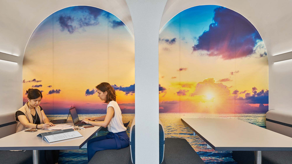 Women working on their laptops.