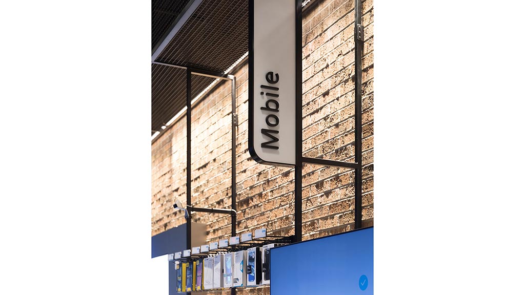 A sign on a building.