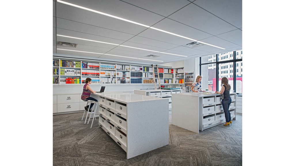 A few women in an office.