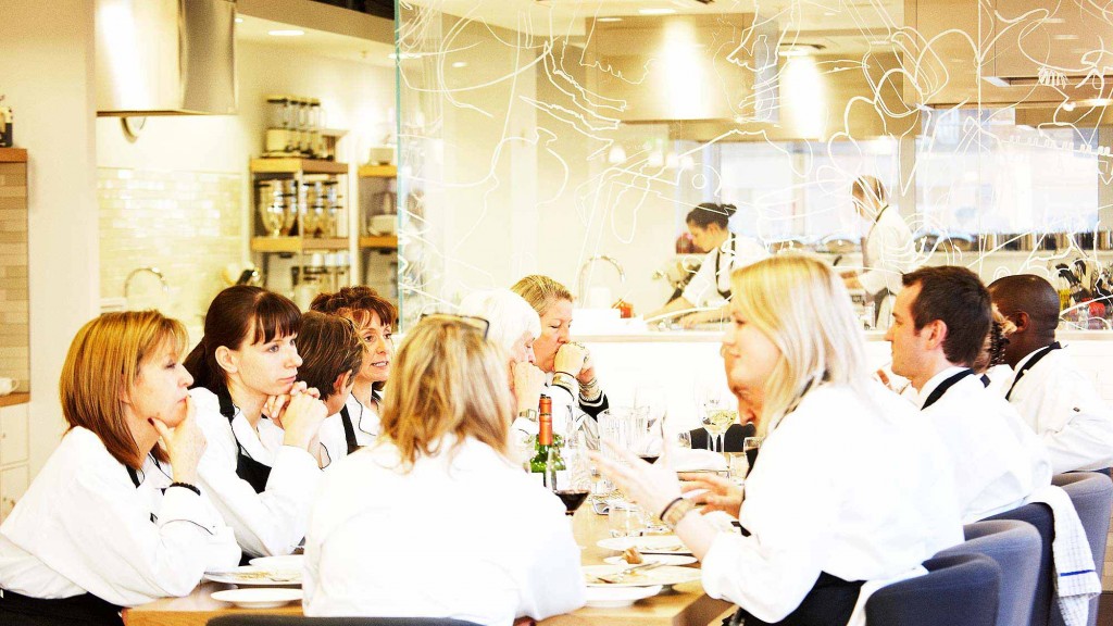 A group of people sitting at a table.