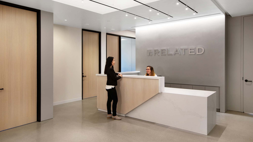 A person standing in a room.