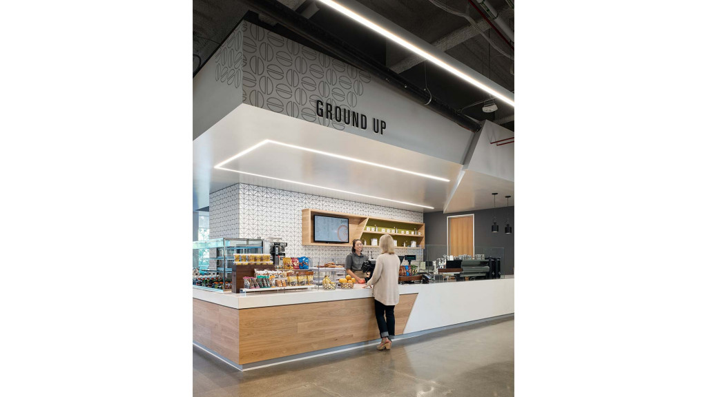 A person standing in a room.