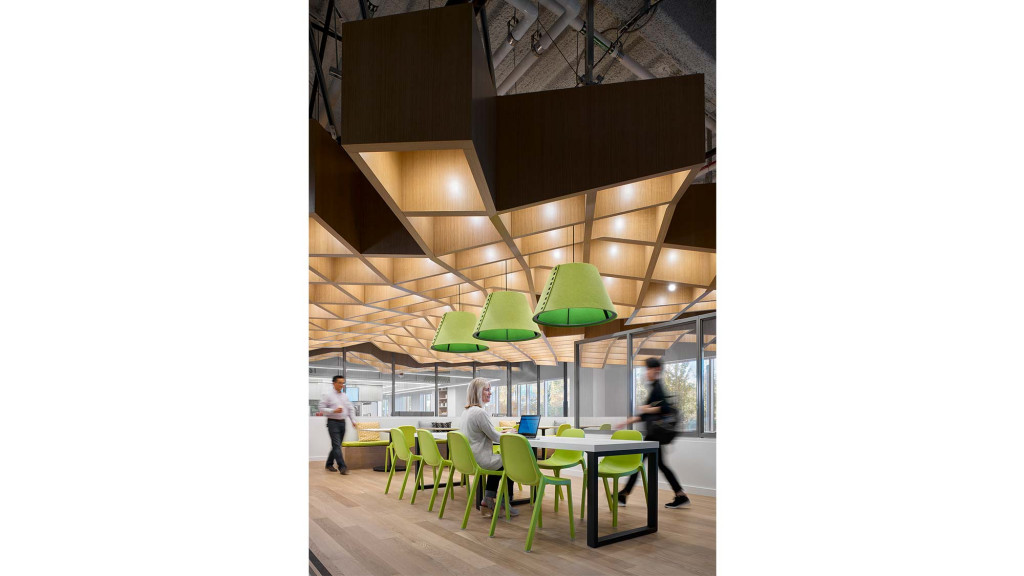 A group of people in a room.