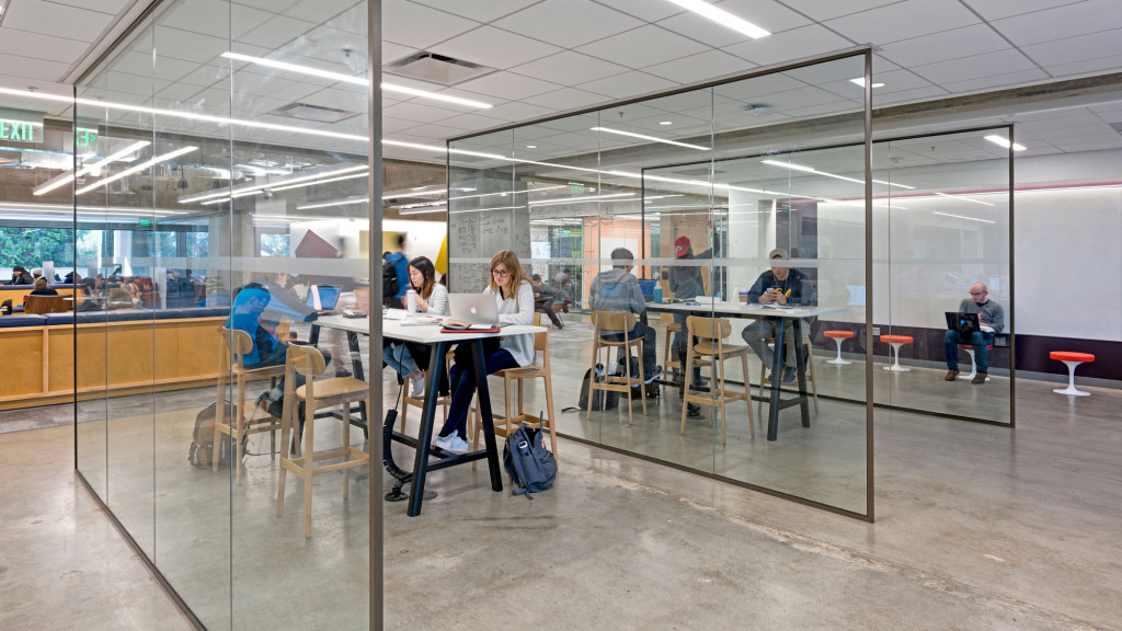 People sitting at a table.