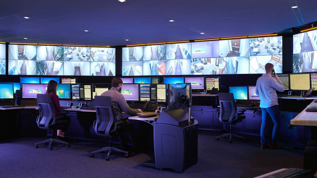 People working in an office.