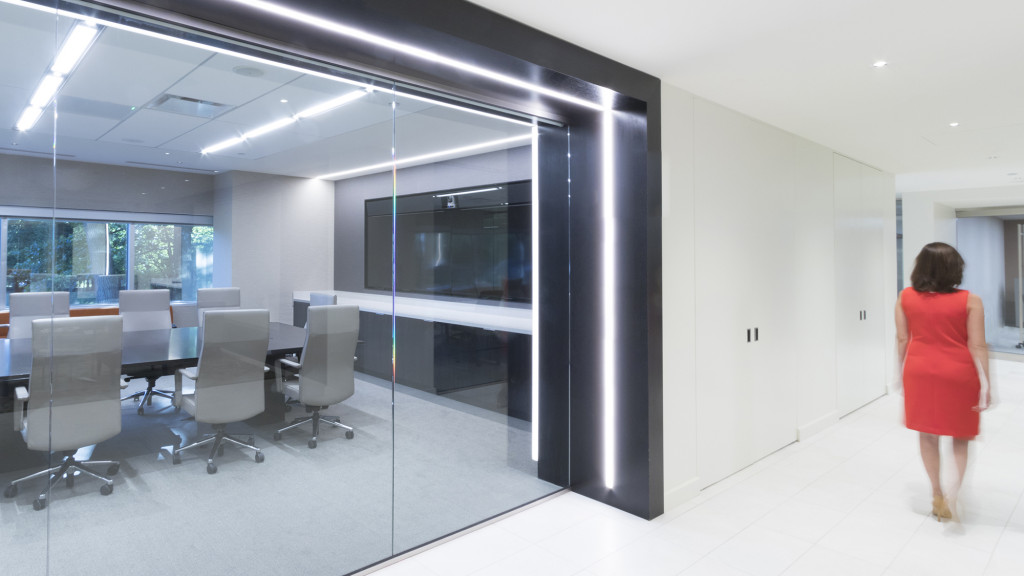 A person in a red dress.