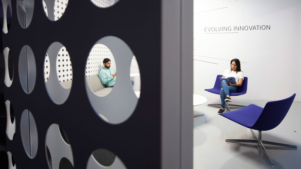 A person sitting in a chair.