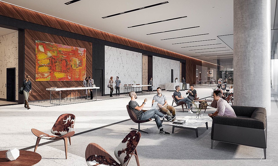 People sitting in a room.