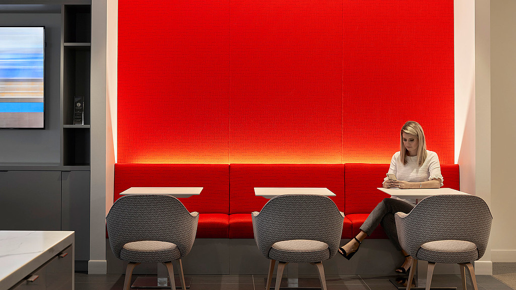 A person sitting at a desk.