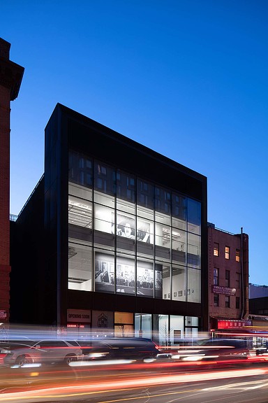 A building with a lot of windows.