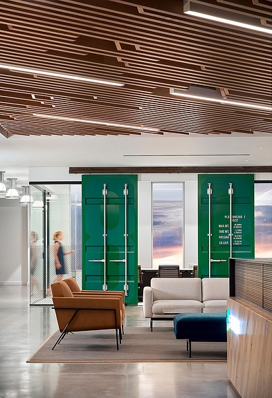 A person standing in a room.