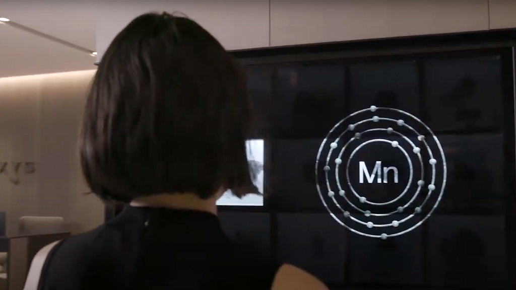 A person looking at a screen.