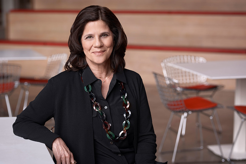 A person sitting at a table.