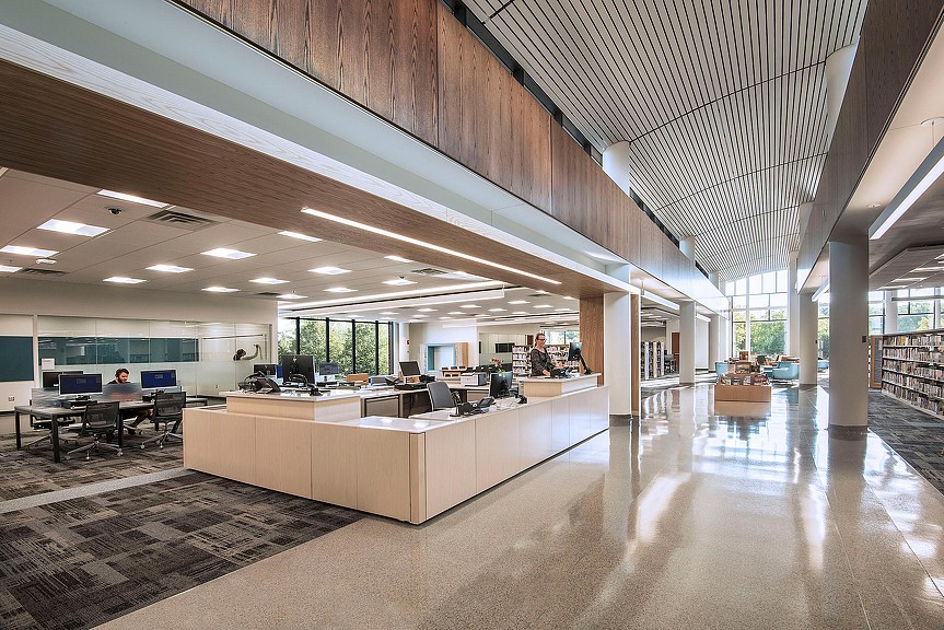 A large office space.