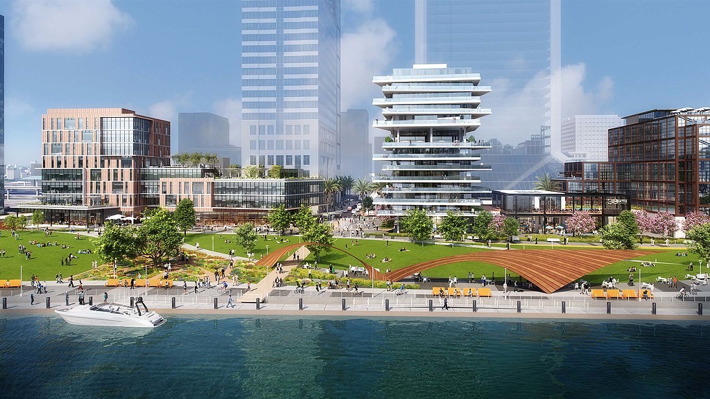 A large city landscape.