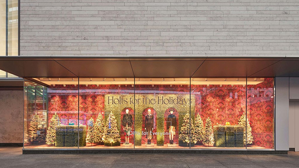Holt Renfrew holiday window displays