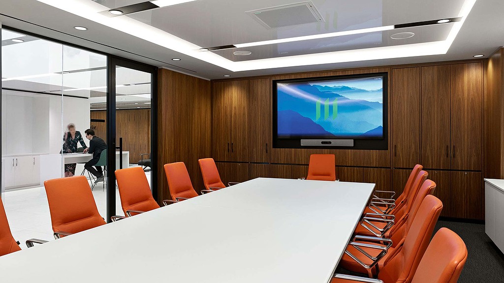 Manulife conference room and open collaboration