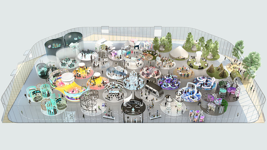 A model of a building.