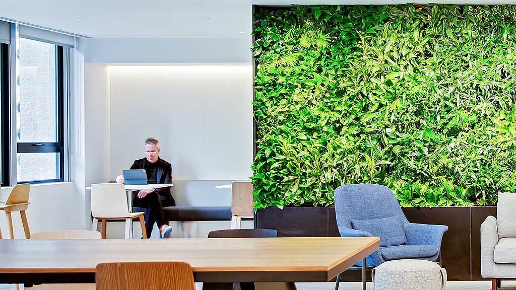 A person sitting at a table.