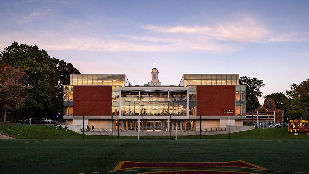 Iona College of Business exterior shot