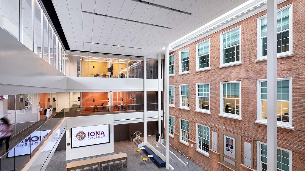 Iona College of Business common area