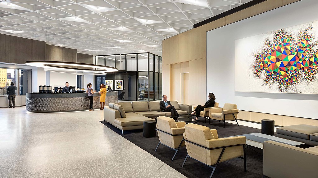 Financial services firm coffee bar