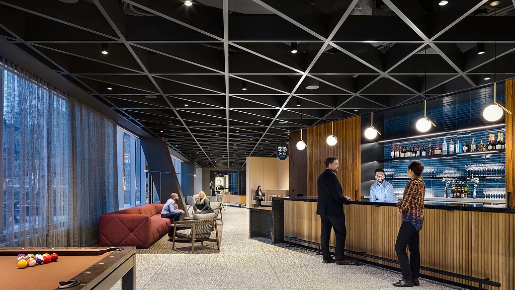 Financial services firm bar