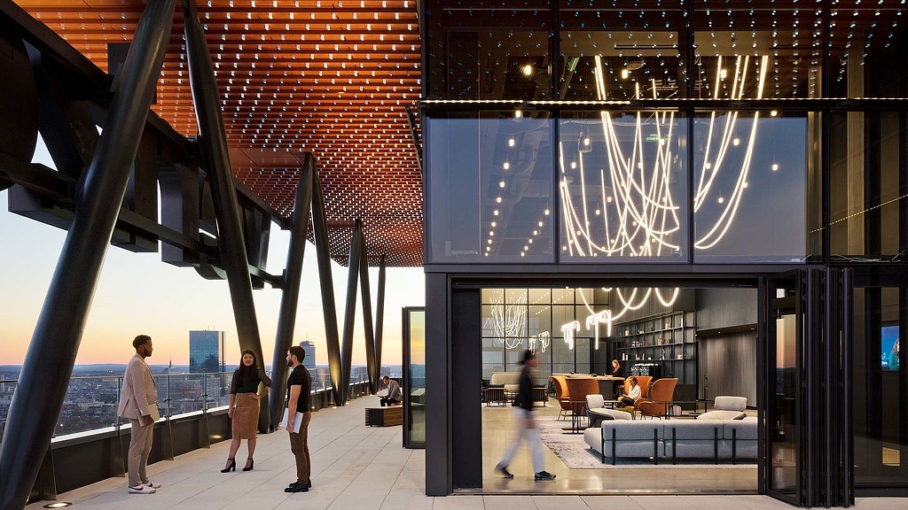 Verizon at the Hub porch terrace