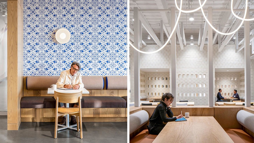 LinkedIn Omaha seating booths