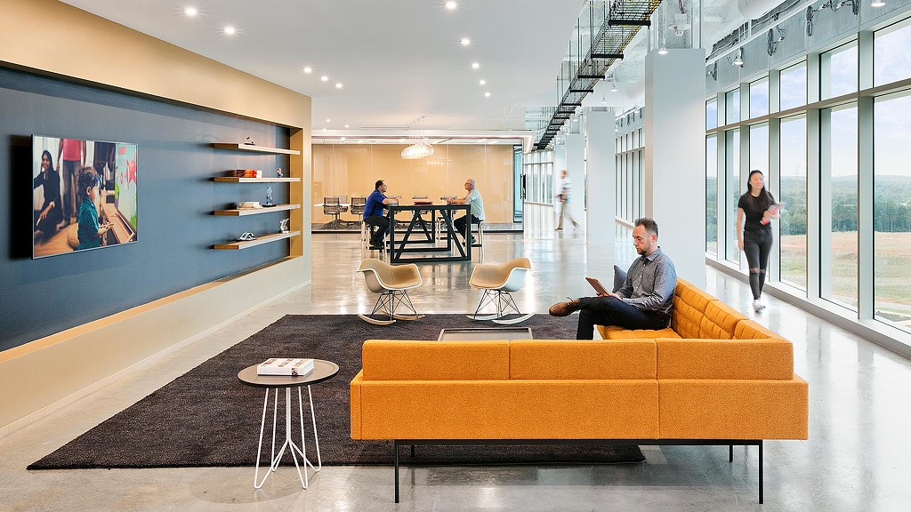 Workplace lounge seating