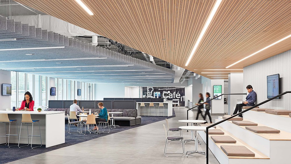 Financial services workplace cafeteria