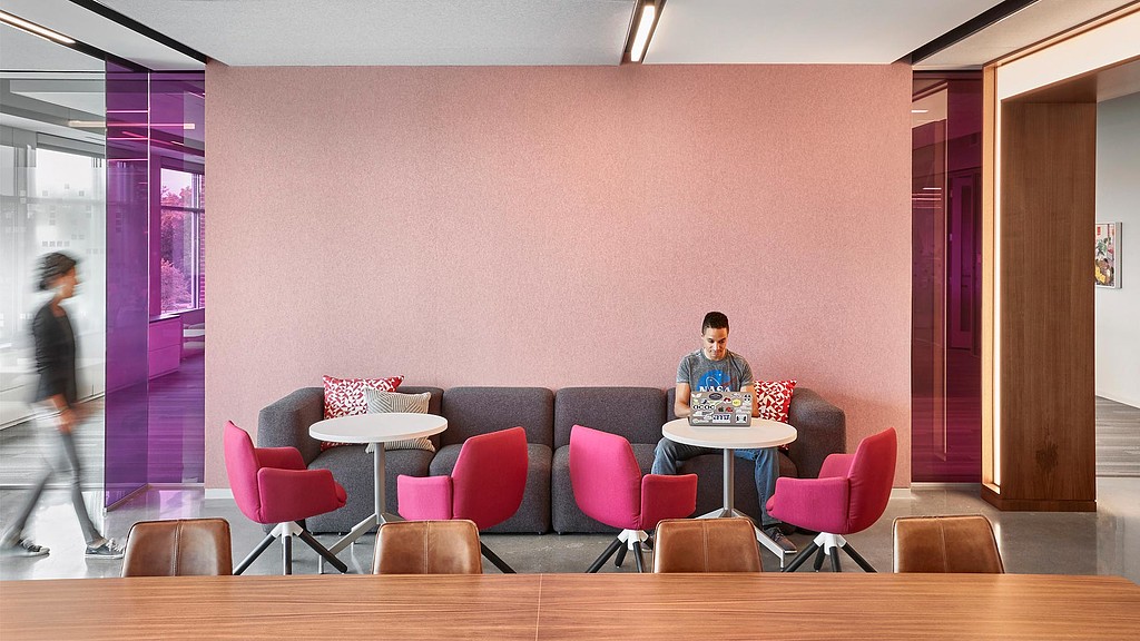 Capital One West Creek workplace lounge seating