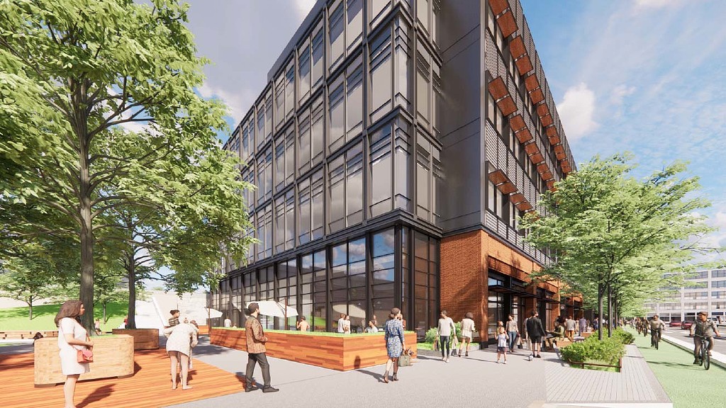 100 Chestnut exterior rendering