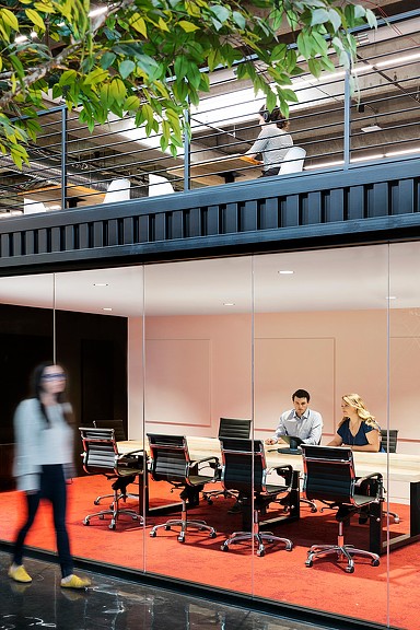 SentryOne meeting room and mezzanine