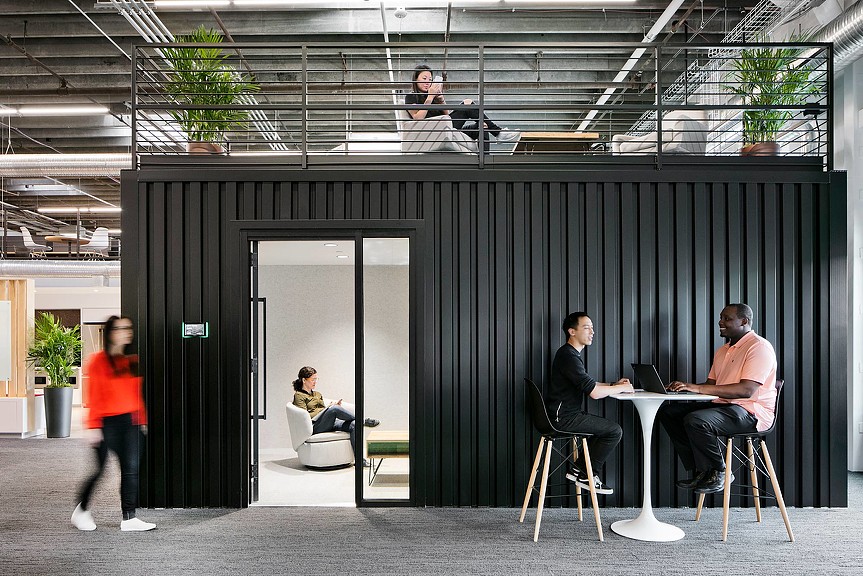 SentryOne meeting room and mezzanine