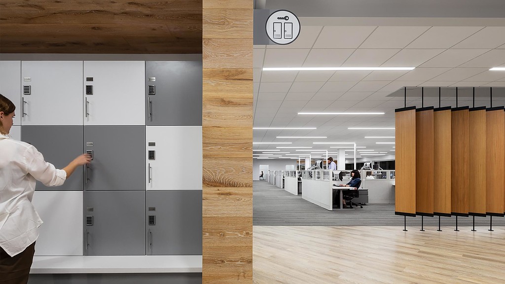 Unum Portland employee lockers
