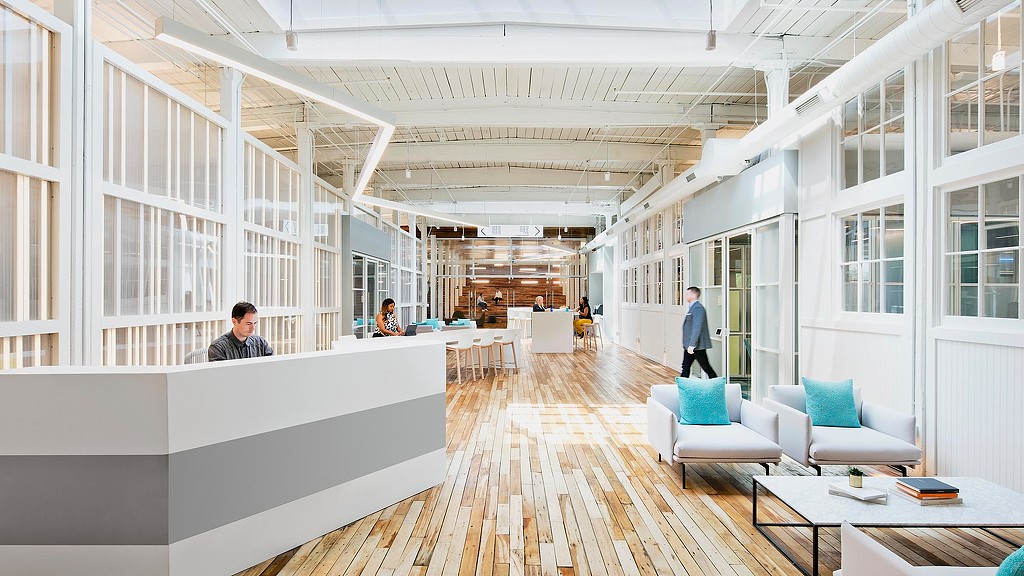 Confidential energy client headquarters reception