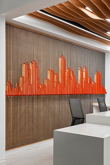 Cushman & Wakefield San Diego office wall art