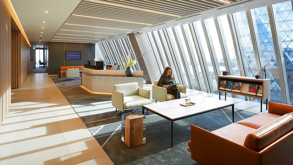 Sidley Austin London headquarters reception seating