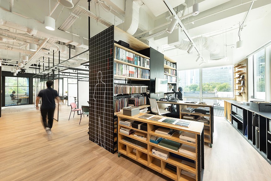 Gensler Singapore office materials library