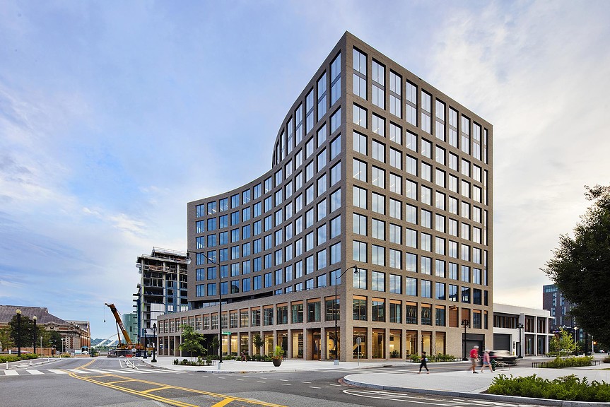 The Yards Parcel G office building street view.