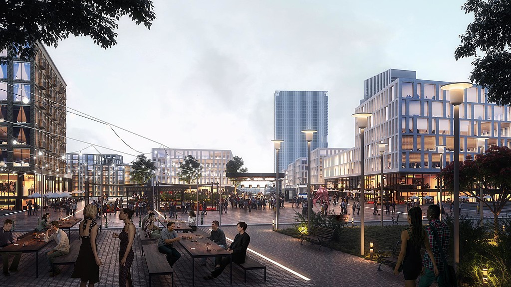 205 Feddan nightlife rendering.