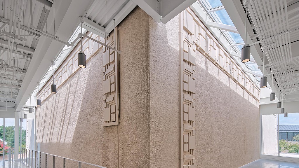 First Unitarian Church exterior wall details.